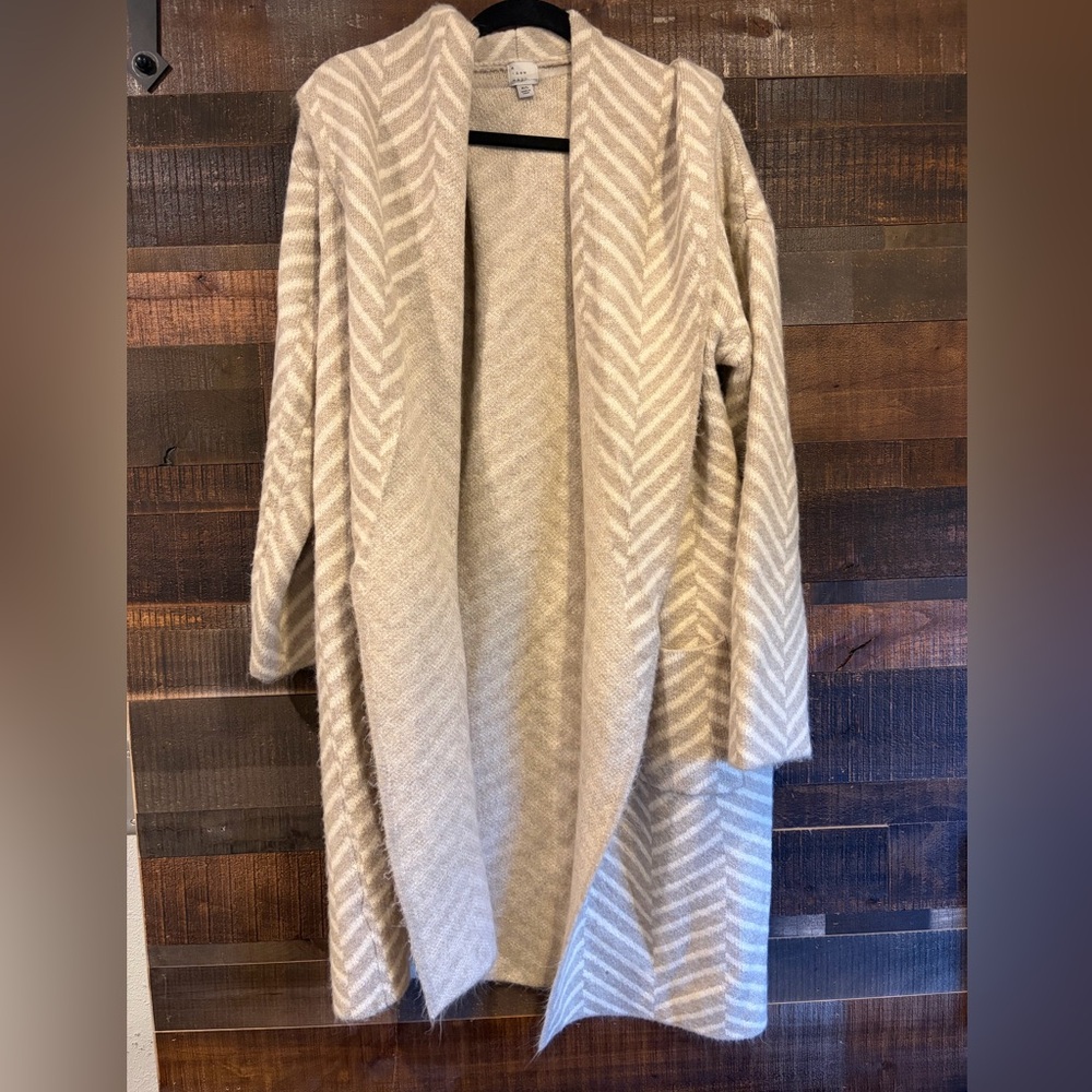a new day Cream Chevron Women's Coatigan